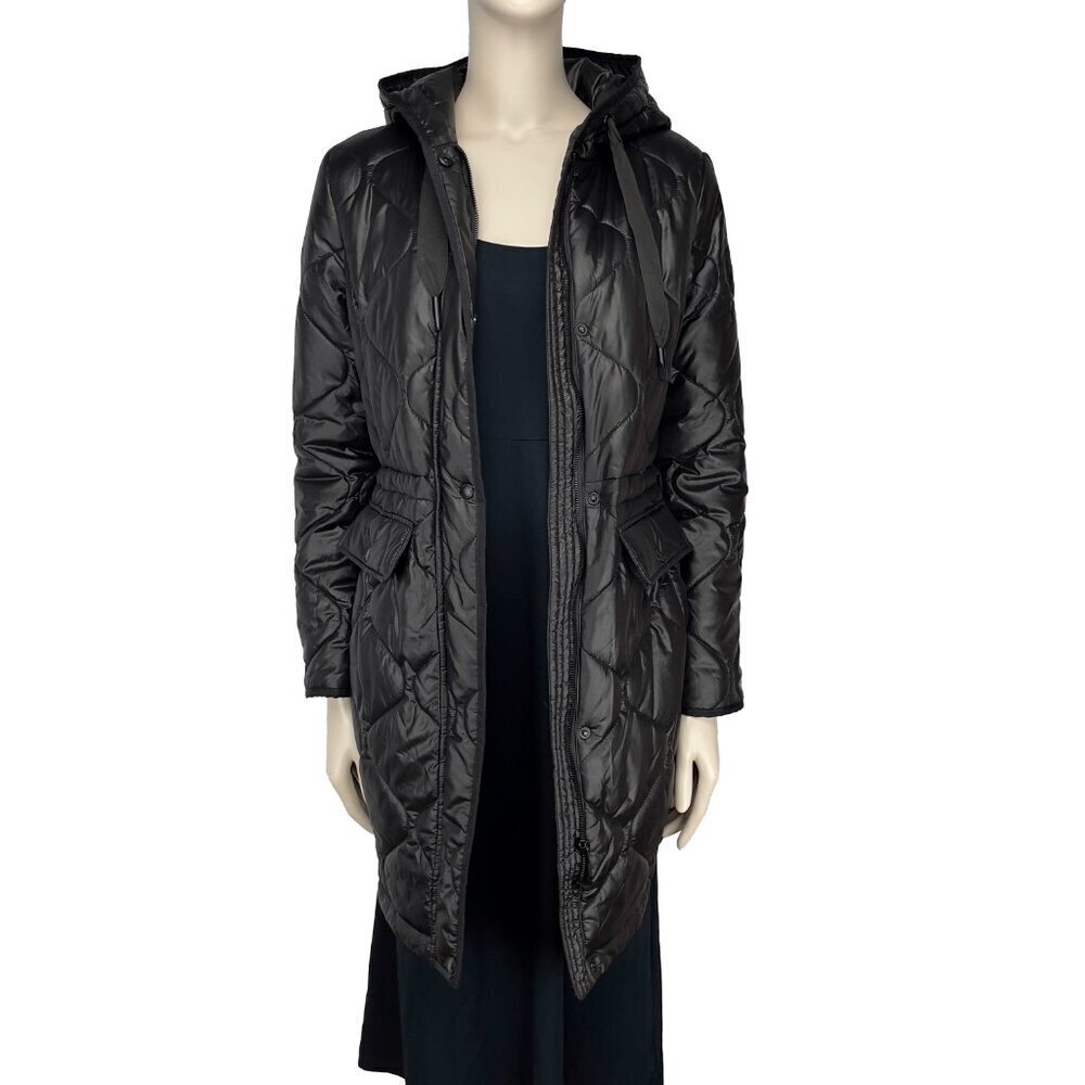 SAM EDELMAN Onion Quilted Anorak Jacket Black  sz‎ XS - Picture 3 of 9